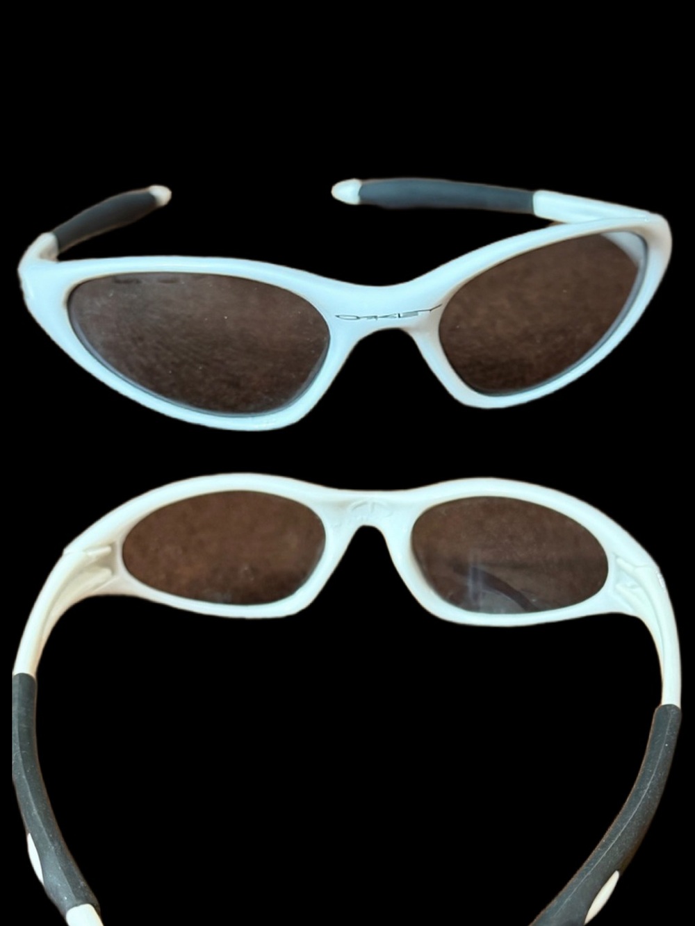 Oakley White Cat-Eye Sunglasses with Brown Lenses Minute 1.0